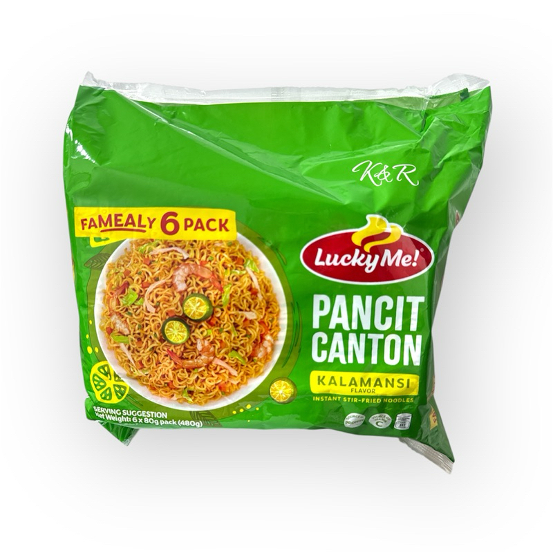 LUCKY ME PANCIT CANTON KALAMANSI FLAVOR Instant Stir-Fried Noodles 6pcs.