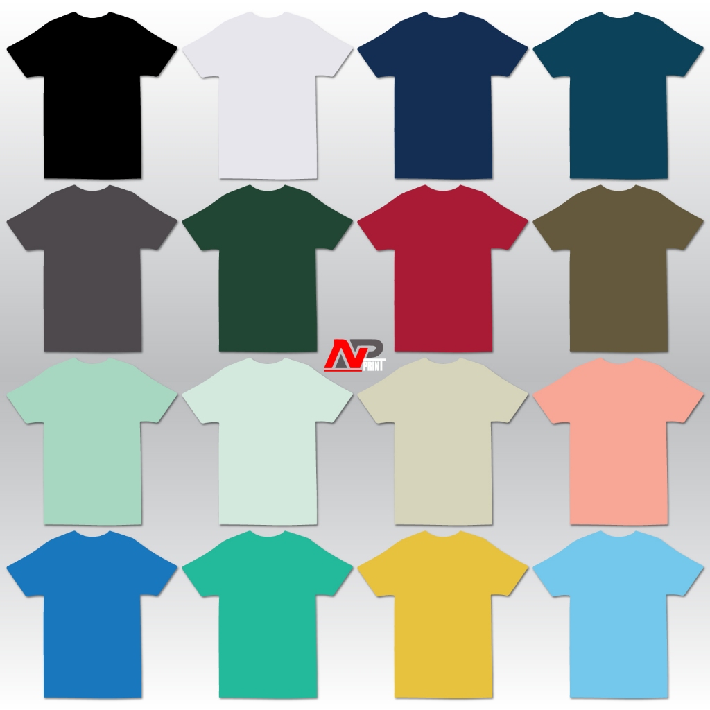 เสื้อยืดสีพื้นPremium สีสวยขายดีมาก ใส่ได้ทั้งชาย/หญิง ผ้านุ่มมากใส่สบาย