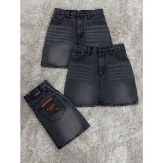 New...punny jeans กระโปรงยีนส์ ไม่ยืดเอวสูงพรางหุ่นเก็บพุงดี…