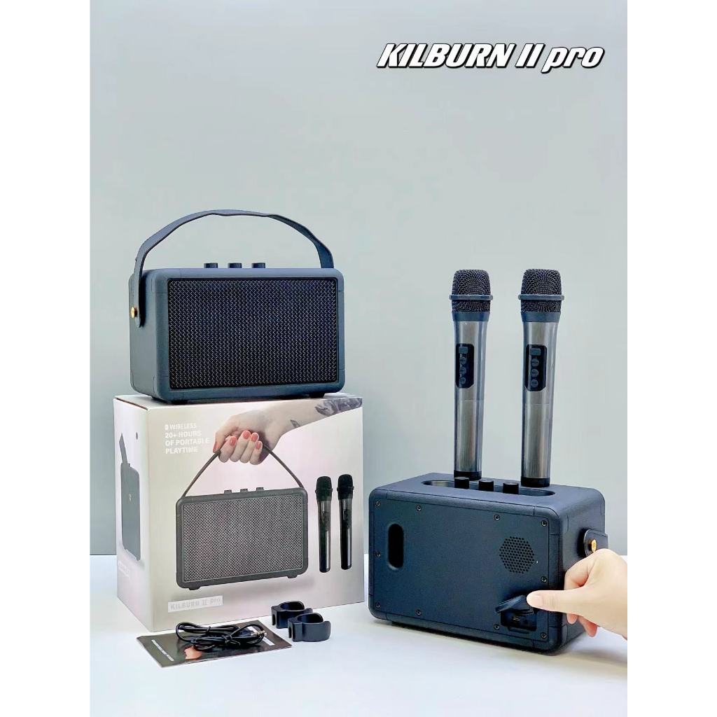 ลำโพงบลูทูธ M4PRO+ 55วัตต์ ฟรีไมค์ลอย2ตัว ไมค์ปรับเสียง-โทนเสียงได้ รองรับ Bluet