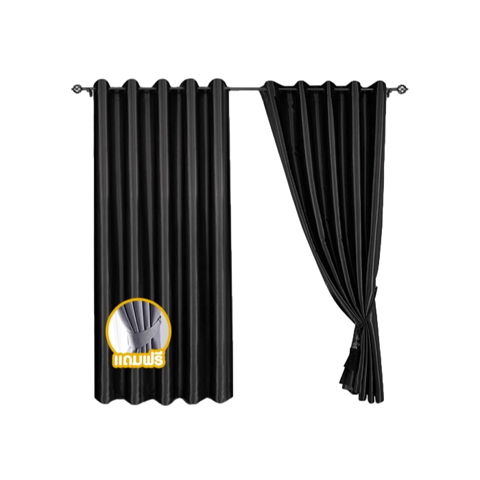 แนะนำ ผ้าม่าน ผ้าม่านหน้าต่าง ผ้าม่านประตู ผ้าม่านสีดำ งานพรีเมี่ยม ตาไก่ ผ้าม่านกันยูวี99%(พร้อมส่ง) ราคาพิเศษ มีเก็บเงินปลายทาง