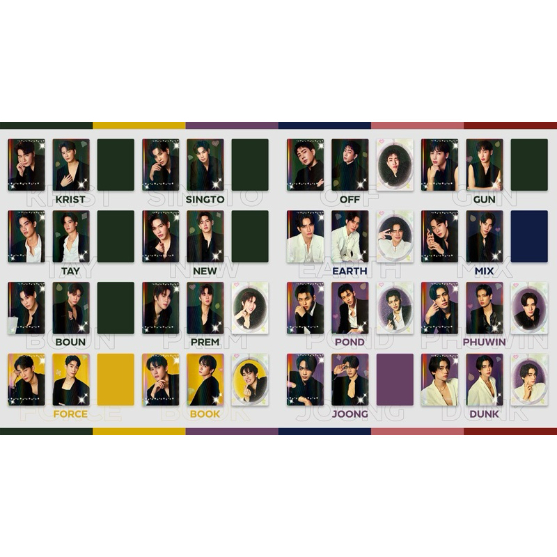 พร้อมส่ง Black in color Random card GMMTV Official Merchandise งาน NAIIN BOOK FAIR 2025