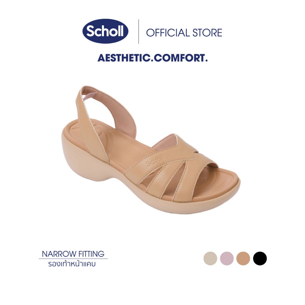 Scholl รองเท้าสกอลล์-แฟรี่ Fairy รองเท้ารัดส้น สำหรับผู้หญิง เทคโนโลยี Bioprint รองรับทุกสรีระเท้า กระชับ นุ่มสบาย