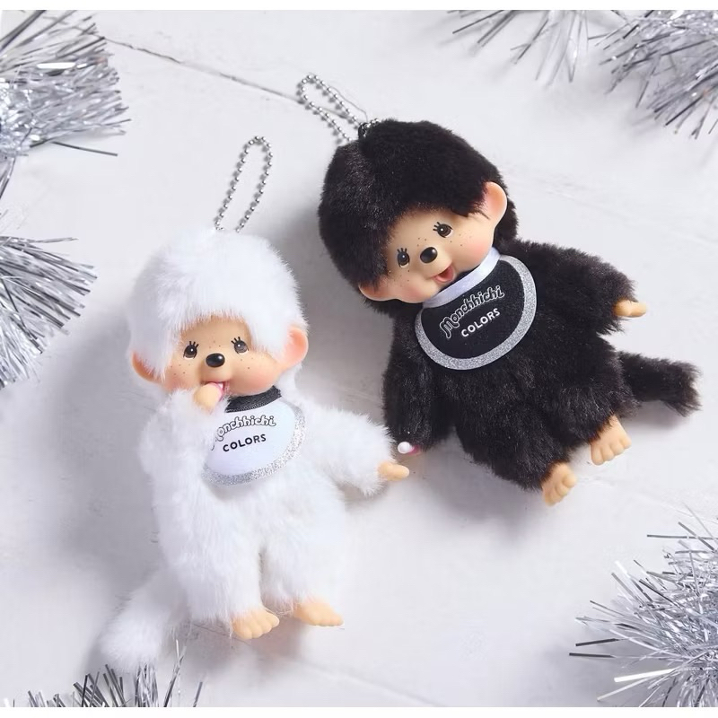 ส่งฟรีทุกตัว ใช้โค๊ดลด 30% ได้ พวงกุญแจสำหรับห้อยกระเป๋า มอนชิชิ black white พร้อมส่ง นำเข้าจากญี่ปุ่น