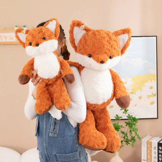 ตุ๊กตาจิ้งจอกเต้นรำ 75CM 60CM 50CM 28CM ขนนิ่มน่ากอดสุดๆ เขียนการ์ดอวยพรได้