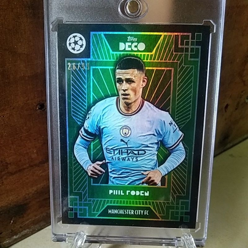 การ์ดฟุตบอล topps DECO PHIL FODEN mancity/99