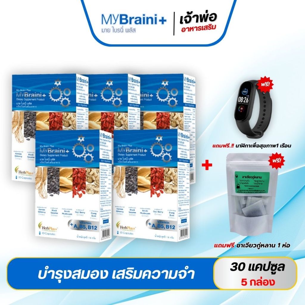ส่งฟรี!!!  MyBraini+ มายไบรนี่พลัส สมอง ความจำ บำรุงสายตา สุขภาพสมอง คิดค้นโดยหมอแบงค์