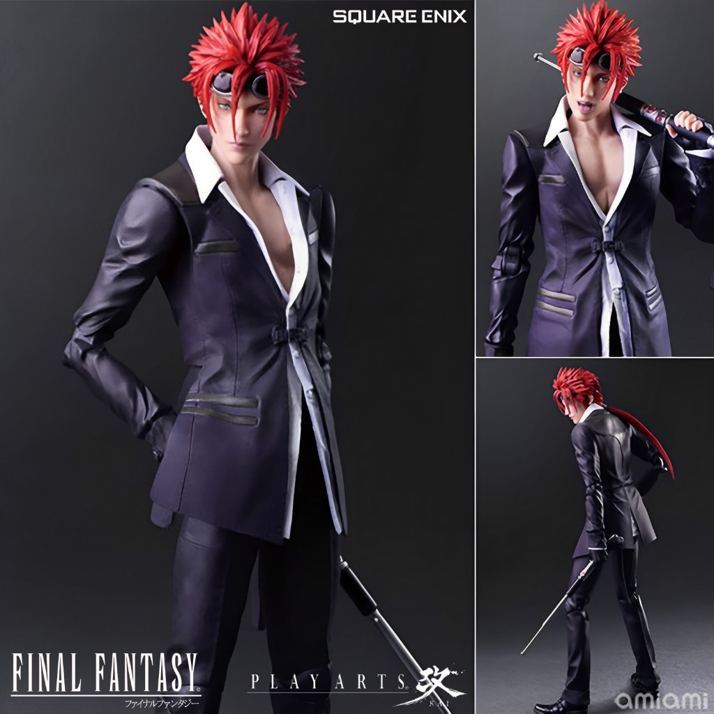 งานแท้ Square Enix Play Arts Kai FF Final Fantasy VII Remake ไฟนอลแฟนตาซี 7 รีเมค Reno เรโน Action F