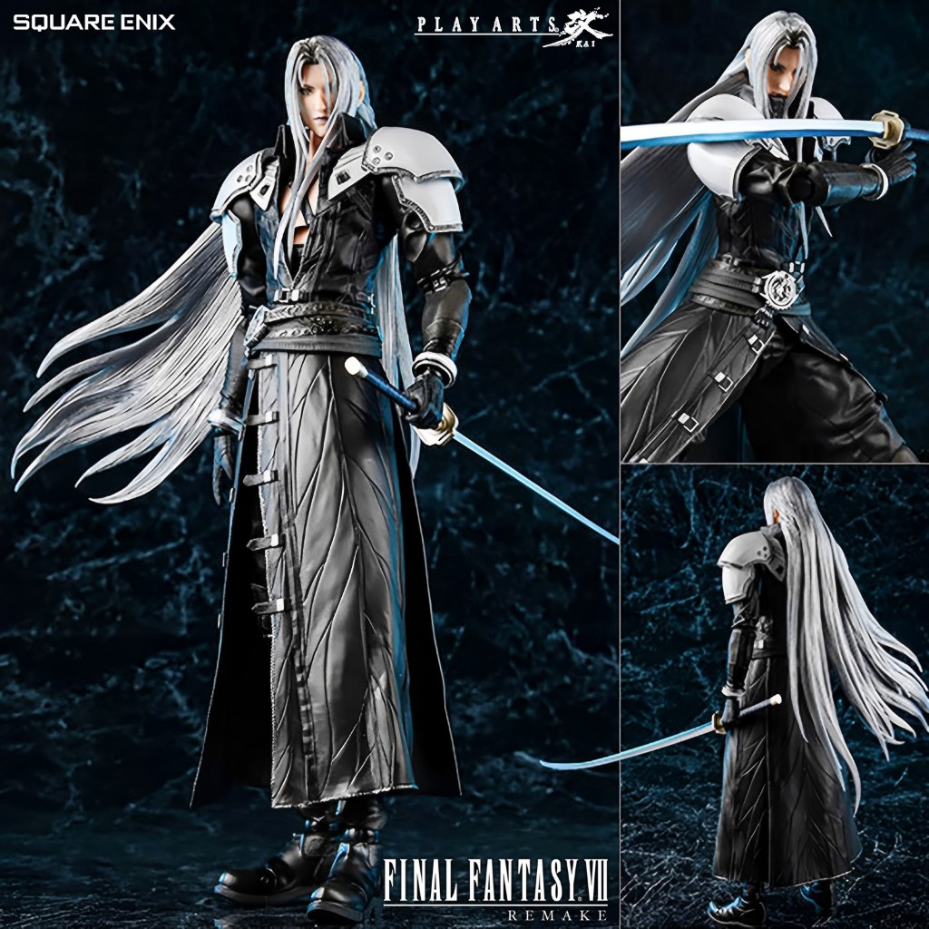 ของแท้ Square Enix Play Arts Kai Final Fantasy VII Remake ไฟนอลแฟนตาซี 7 Sephiroth เซฟีรอธ แอ็คชั่น 