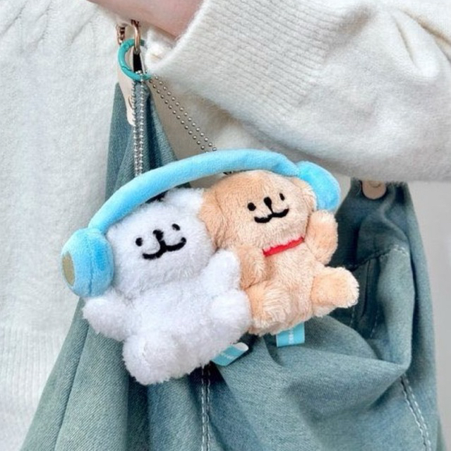 (Preorder) (โค้ดลด 30%) พวงกุญแจตุ๊กตา Maltese 10 cm ตุ๊กตาหมามอลทีสคู่รัก วาเลนไทน์