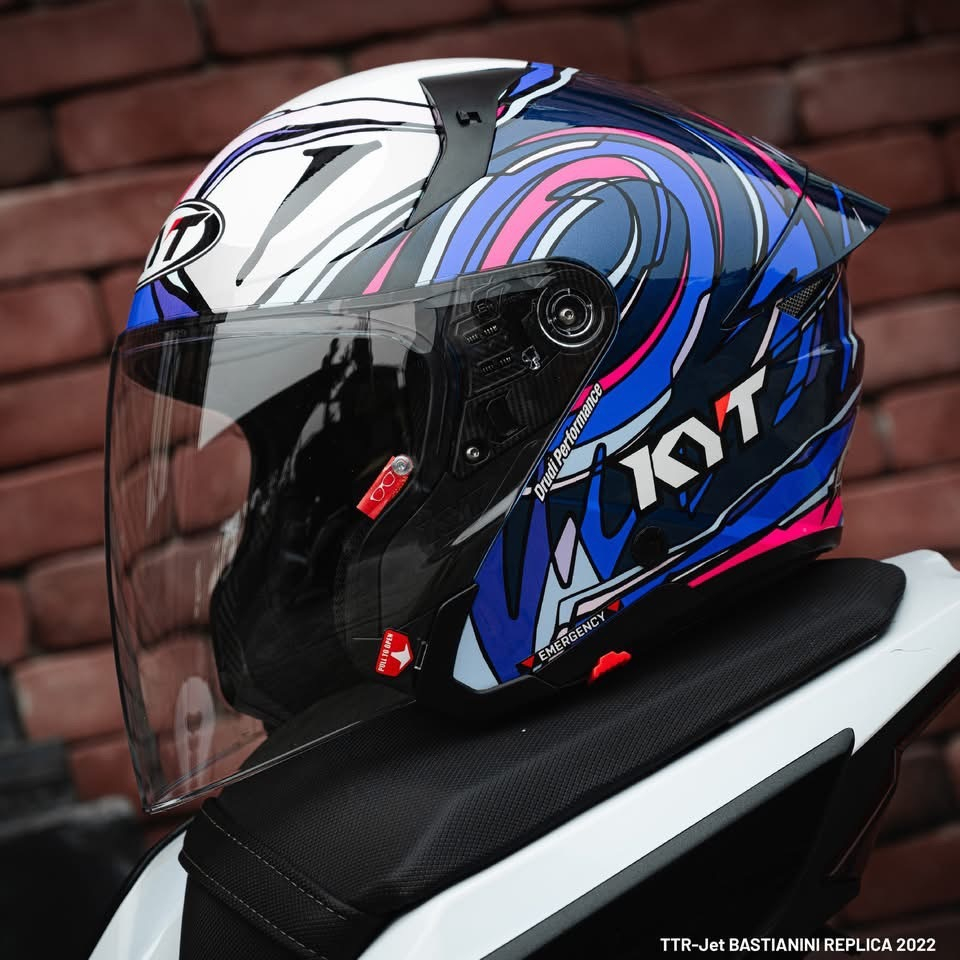 KYT รุ่น TTR-JET หมวกกันน็อกทรง Open Face มีแว่นกันแดดในตัว