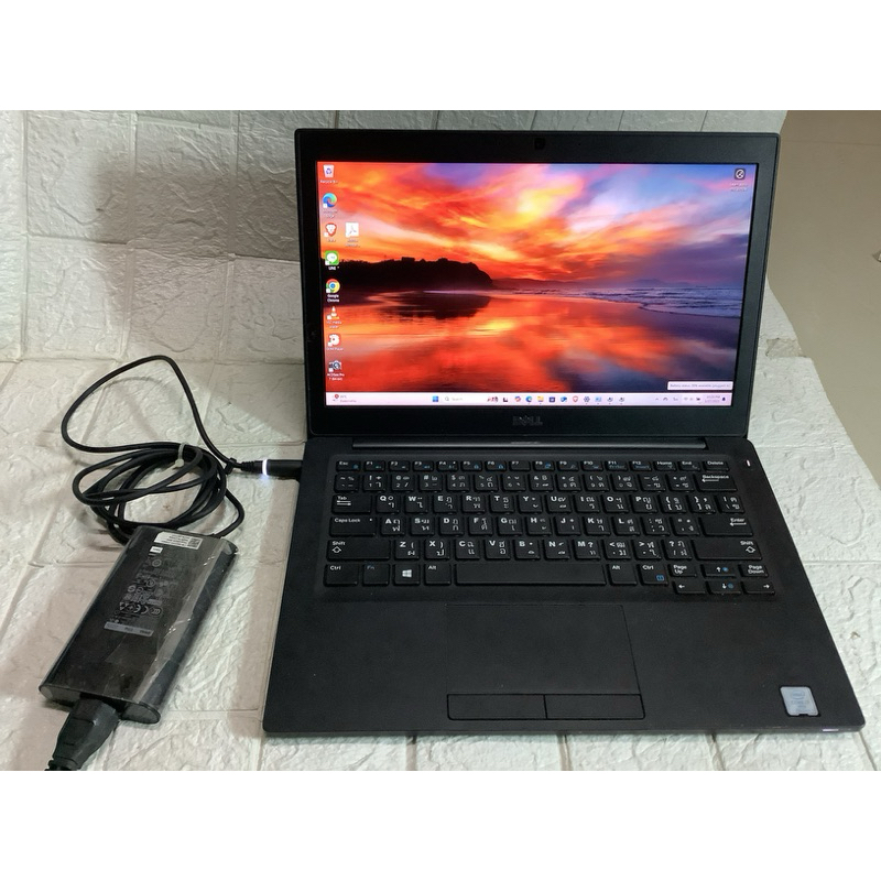 Notebook i7 Dell Latitude7280 จอ12" แบต1.30 ,win11,Core i7-7600u gen7 Cpu 2.80GHz 4core,DDR4 8GB,SSD