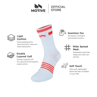 MOTIVE SOCK ถุงเท้าวิ่ง รุ่น ULTRA SPEED X1 - ระดับหน้าแข้ง ถุงเท้ากีฬา ถุงเท้าวิ่ง