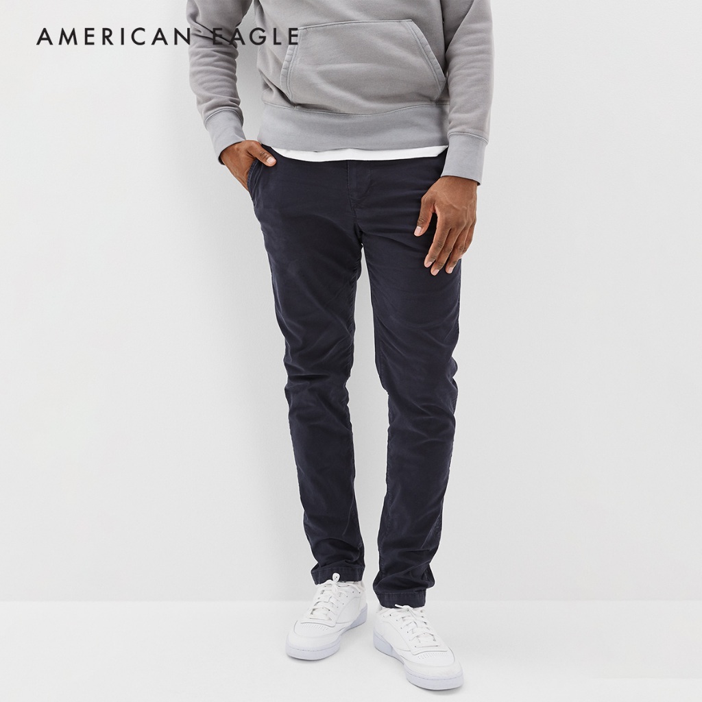 American Eagle Flex Slim Lived-In Khaki Pant กางเกง ผู้ชาย ขายาว สลิม (EMJP 012-4578-553)