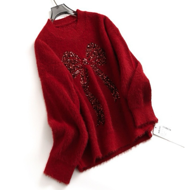 PICHA_BRAND : NEW TWINKLE BOW SWEATER