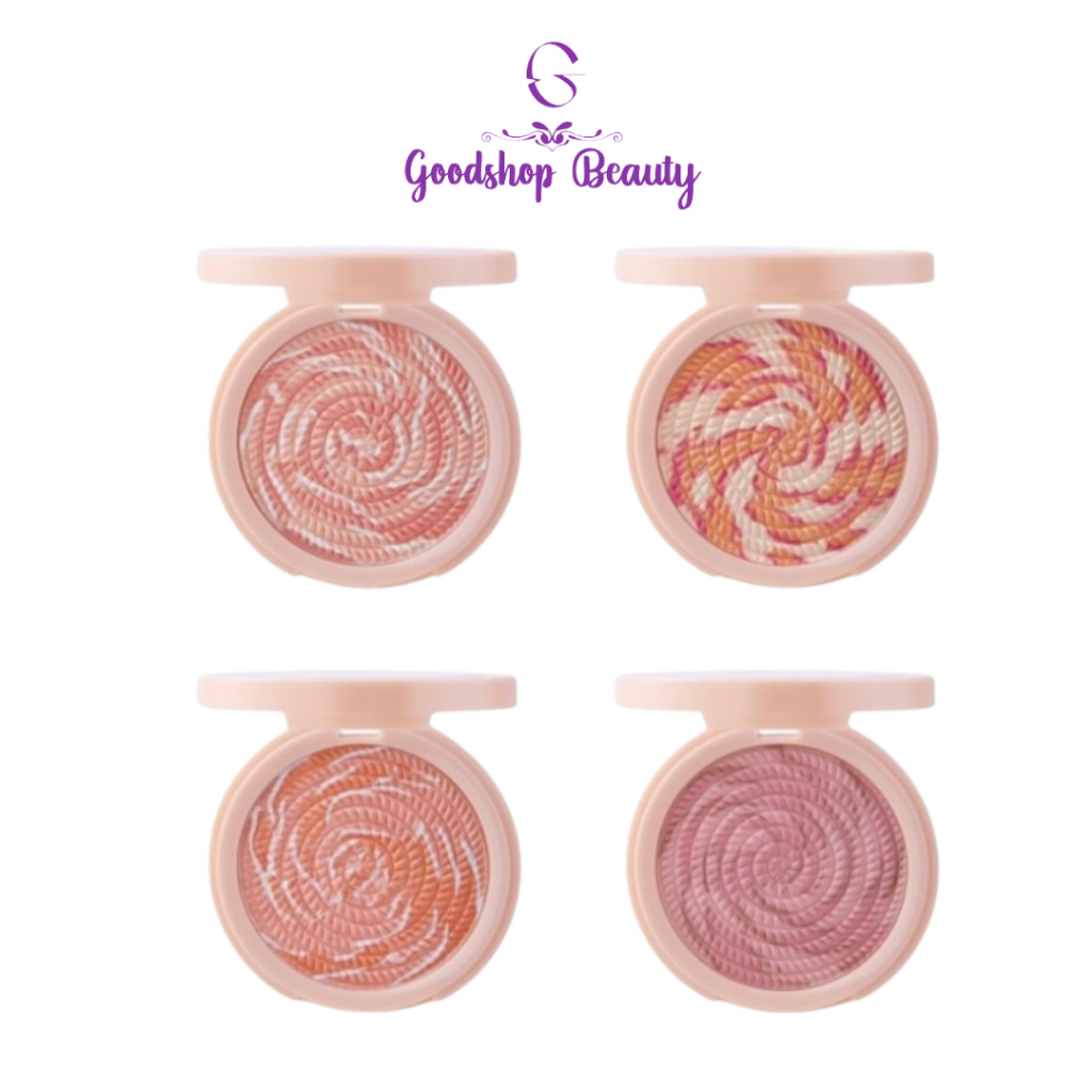 ODBO BAKED SNOWY BLUSH 7g. โอดีบีโอ เบคท์ สโนว์ บลัช OD1308