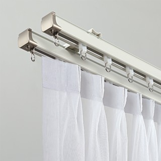 ราวผ้าม่าน รางม่านจีบอลูมิเนียม รุ่น M รางม่านเงียบ แบบประกอ…