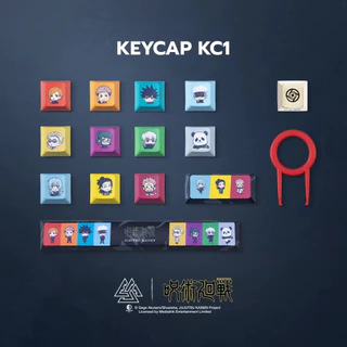 Set Keycap SD “EGA I JUJUTSU KAISEN” เซ็ทคีย์แคปตัวละครอนิเมะ JJK SD ลายน่ารัก สีสันสดใส ผลิตด้วย PBT Dye-Sub
