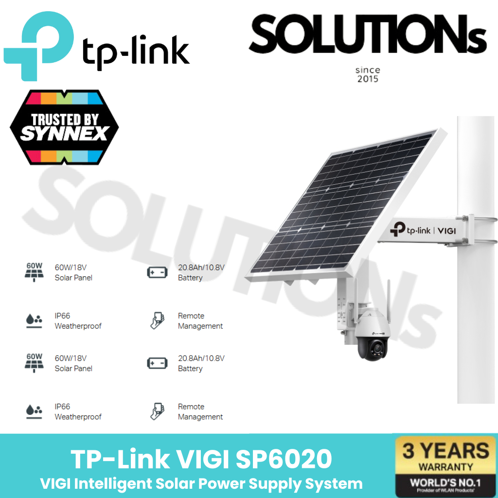 TP-Link VIGI SP6020 ผลิตภัณฑ์ใหม่ VIGI Intelligent Solar Power Supply System