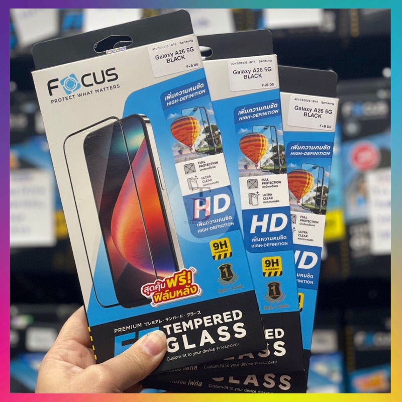 Focus ฟิล์มกระจกเต็มจอแบบใส สำหรับรุ่น Samsung A26(5G)