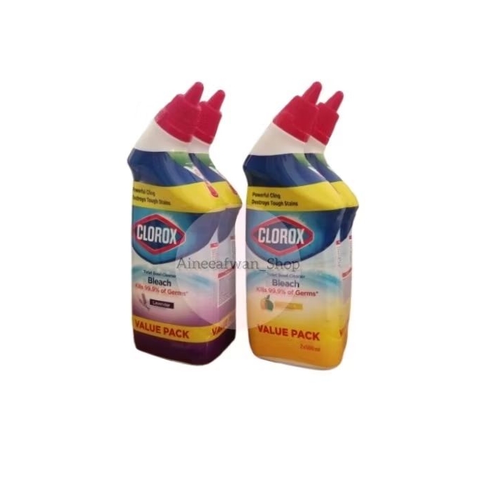 แพคคู่(2×500มล.)Clorox toilet bleach น้ำยาล้างห้องน้ำ มี 2 กลิ่น
