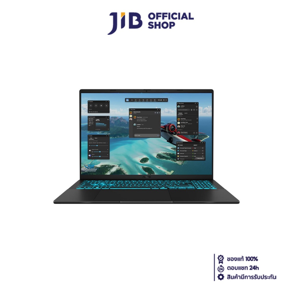 NOTEBOOK (โน้ตบุ๊ค) ASUS VIVOBOOK 16 V3607VU-RP745W (MATTE BLACK)