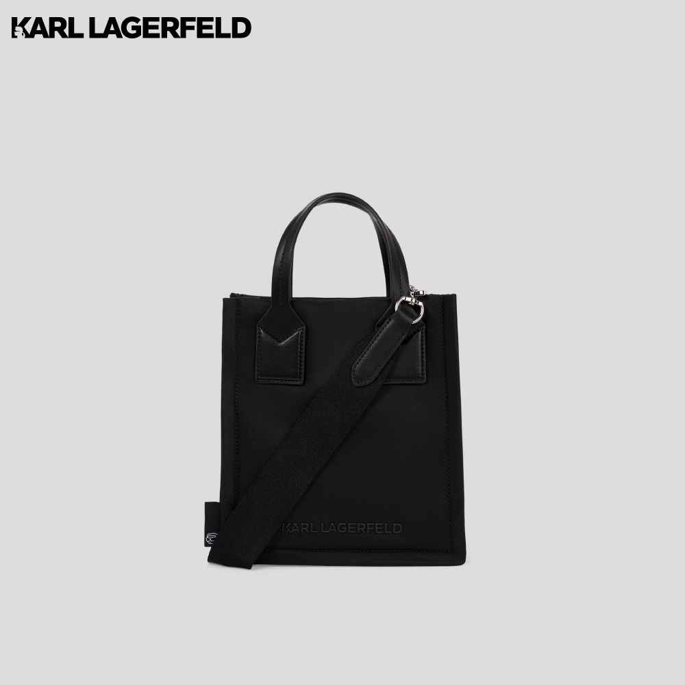 KARL LAGERFELD حقيبة توت مربعة صغيرة IKON نايلون — صورة 4