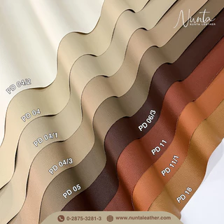 PD หนังเทียม PVC กันน้ำ สีสันสดใส หนังเกรด A งานเฟอร์นิเจอร์ทุกประเภท โทนน้ำตาล