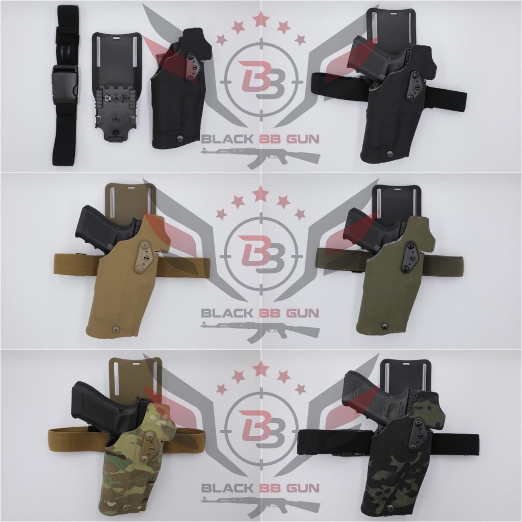 ซองพกนอกปลดนิ้วโป้ง Glock + ไฟฉาย (ซอง 6354DO) (6354 DO) (Glock 17 + X300) มีทั้งรุ่นมือขวา และ มือซ