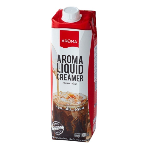 ครีมเหลว ครีมเทียมข้นจืด Aroma  ขนาด 1 Litre  หยกออนไลน์