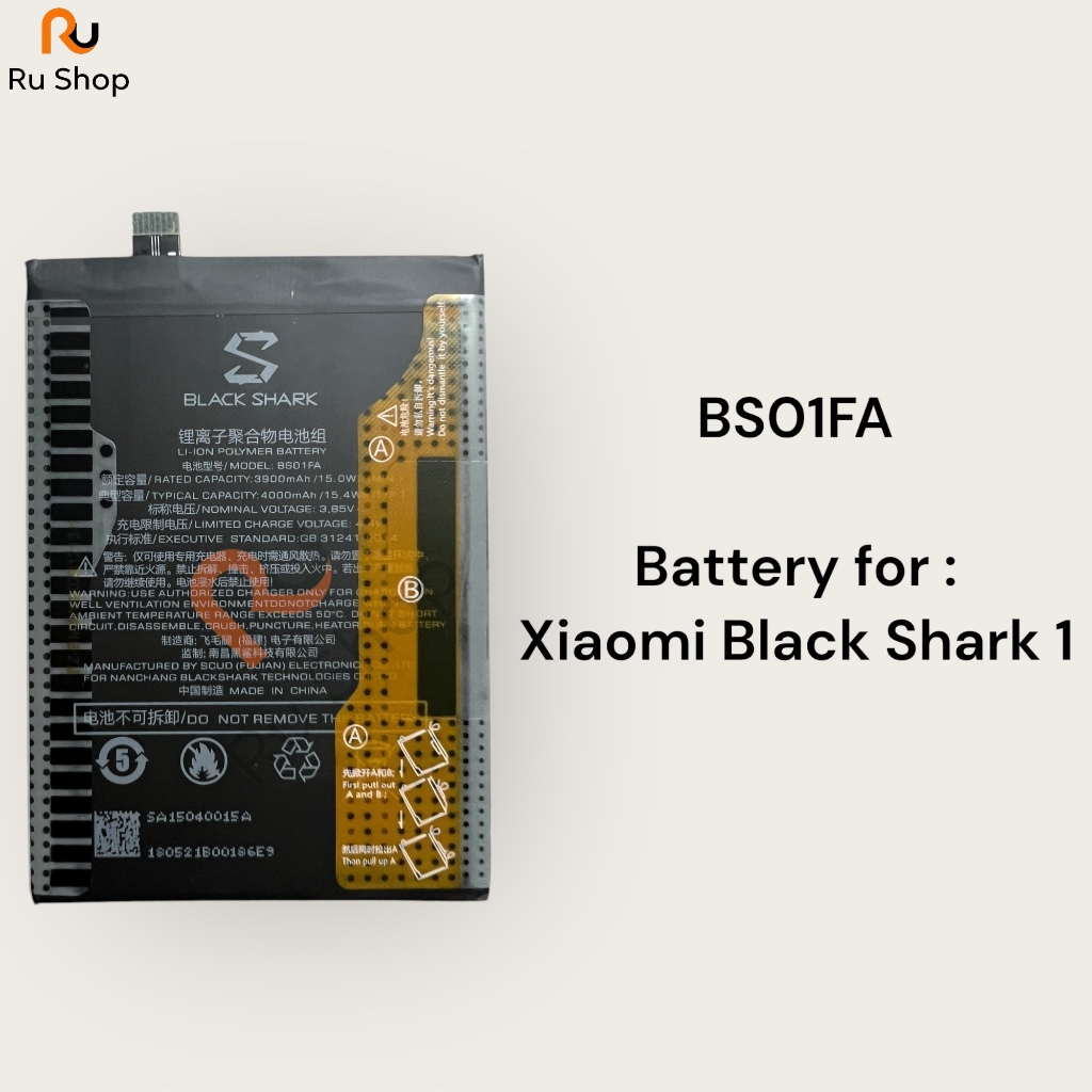 แบตเตอรี่ Xiaomi Black Shark 1 BS01FA 4000mAh ประกัน 3 เดือน ส่งจากไทย