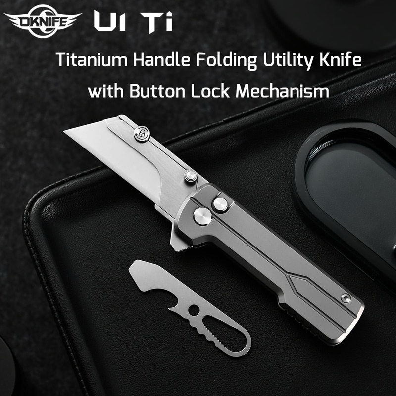 OLIGHT OKNIFE U1 Ti Titanium Utility Knife with Ceramic Blade