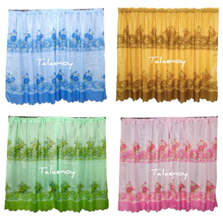 ผ้าม่านหน้าต่าง ม่านสอดลวด ผืนละ 55 บาท ผ้าม่านหน้าต่าง 90×130 cm. (พร้อมส่ง)