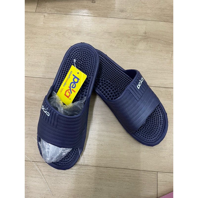 (ยกแพ็ค 6 คู่) รองเท้าแตะผู้หญิง พีก้าPK1310-3B พื้นมีปุ่มนวด คละสีเข้ม