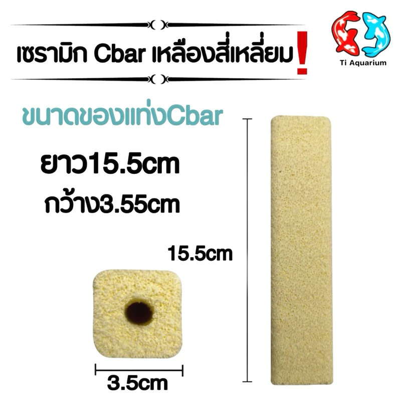 Cbar เซรามิกซีบาร์ วัสดุกรองแท่ง 15.5×3.5cm 6 แบบ thumbnail 6