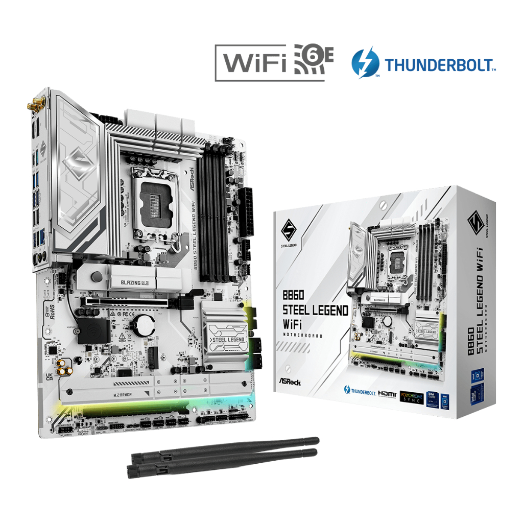 MAINBOARD (1851) ASROCK B860 STEEL LEGEND WIFI DDR5