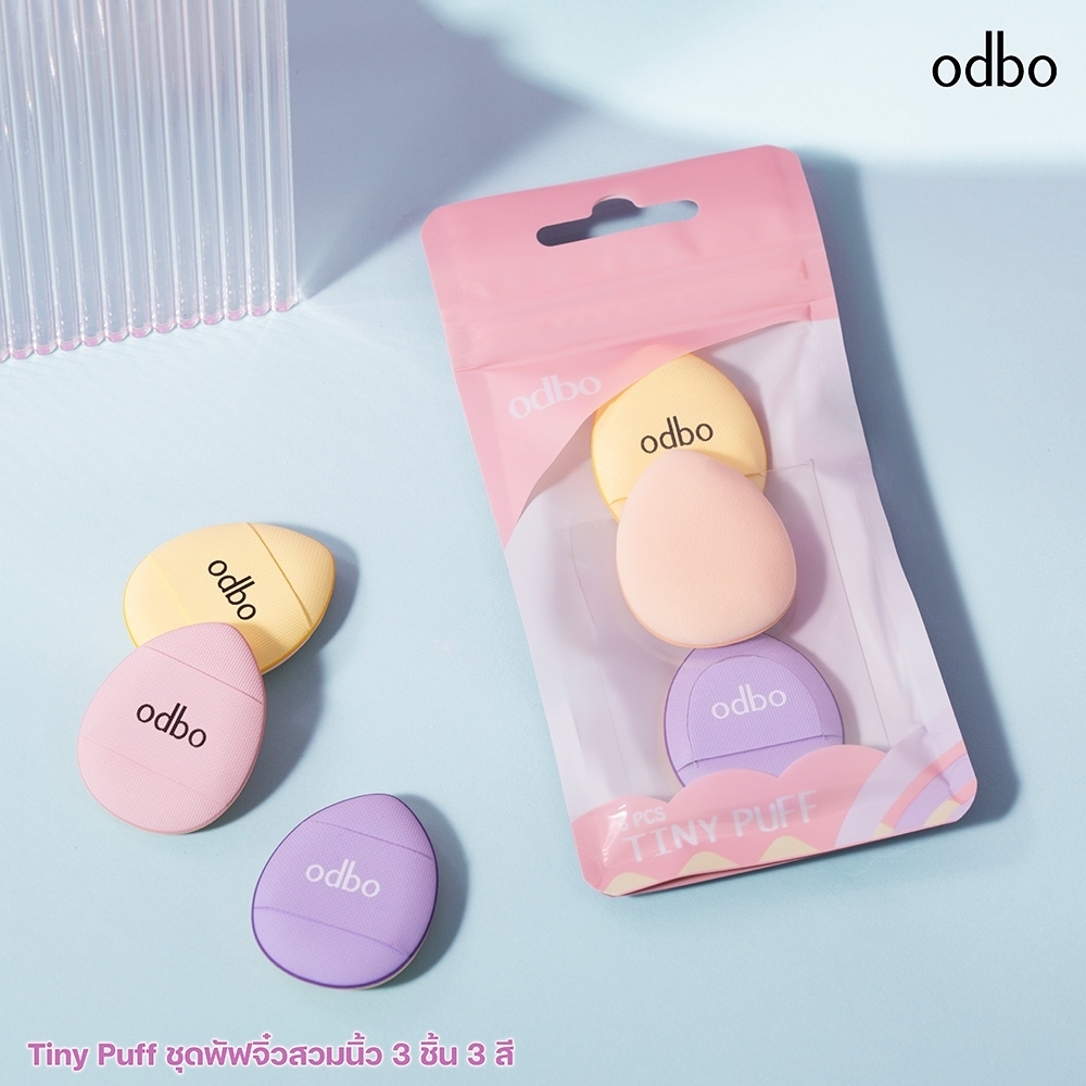 ODBO TINY PUFF โอดีบีโอ ไทนี่ พัฟ  เซ็ทพัฟฟองน้ำแต่งหน้า 6 ชิ้น (od8020 - od8063) - รูปที่ 6