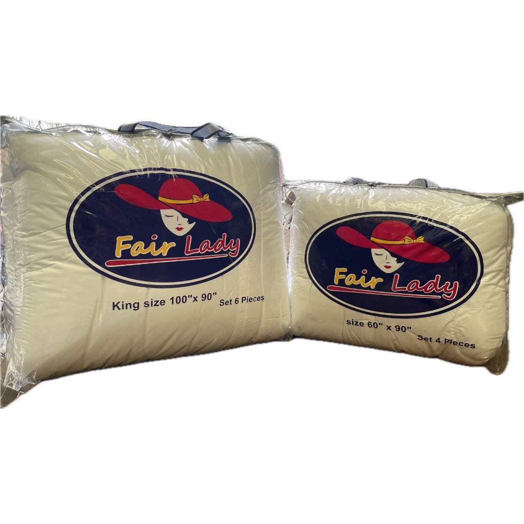 ผ้านวมหนา ไม่รวมชุดผ้าปู Fair Lady ขนาด 60x90 90x100 นิ้ว นวมหนา อุ่น นิ่ม รีสอร์ท โรงแรม สีพื้น ขาว