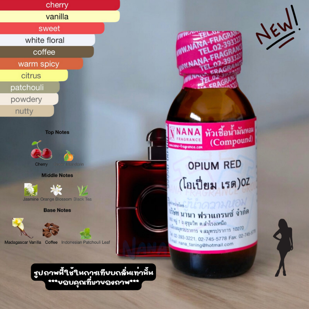 หัวเชื้อน้ำหอม 100% กลิ่นโอเปี่ยม เรด(OPIUM RED)