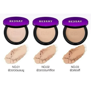 💜แป้งพัฟ DEESAY BRIGHT SKIN COLOR CONTROL FOUNDATION POWDER SPF 30 PA+++(4.8 กรัม)