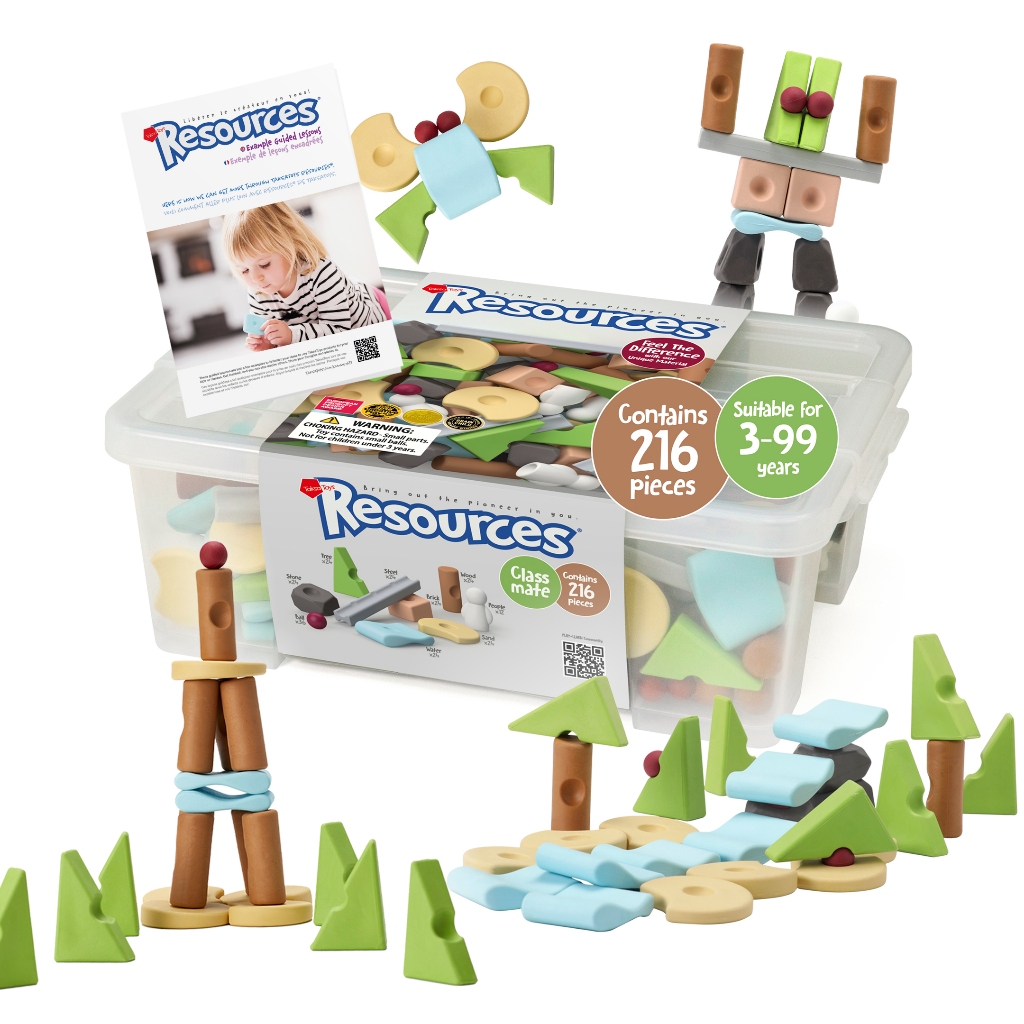 TaksaToys Resources Classmate 216 ชิ้น ตัวต่อฝึกสมาธิ เสริมพัฒนาการ ทักษะ STEAM / STEM