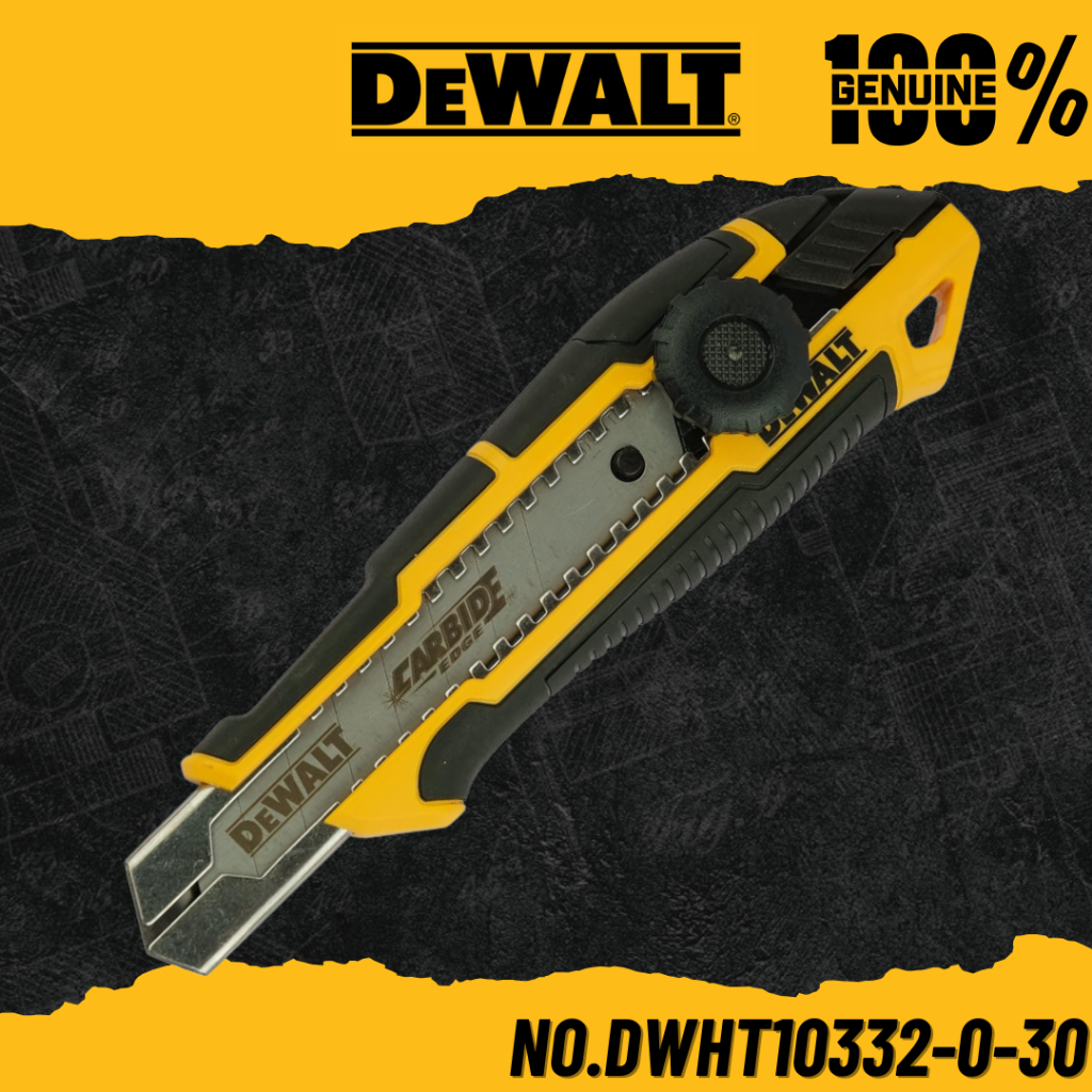 DEWALT มีดคัตเตอร์ SNAP-OFF ขนาด 18 mm. No.DWHT10332-0