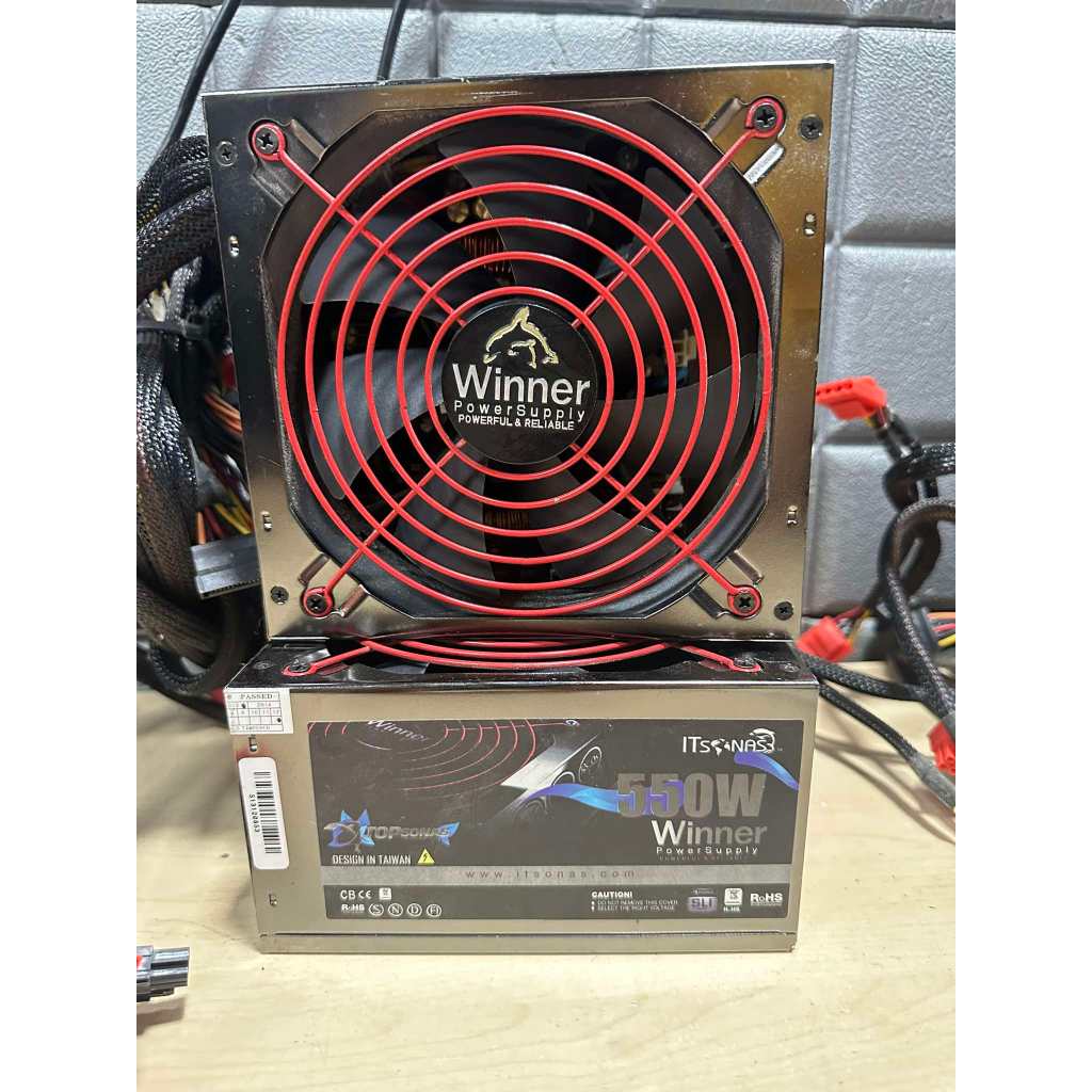 POWER SUPPLY (PSU) (80+ Bronze) 550w. ITSONAS Winner สายยาว อุปกรณ์จ่ายไฟ สำหรับคอมพิวเตอร์ มือสอง ใ