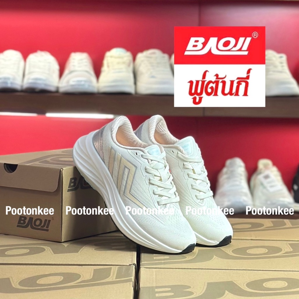 Baoji BJW 1105 รองเท้าผ้าใบบาโอจิ รองเท้าผ้าใบผู้หญิง แบบผูกเชือก ไซส์ 37-41 ของแท้ พร้อมส่ง