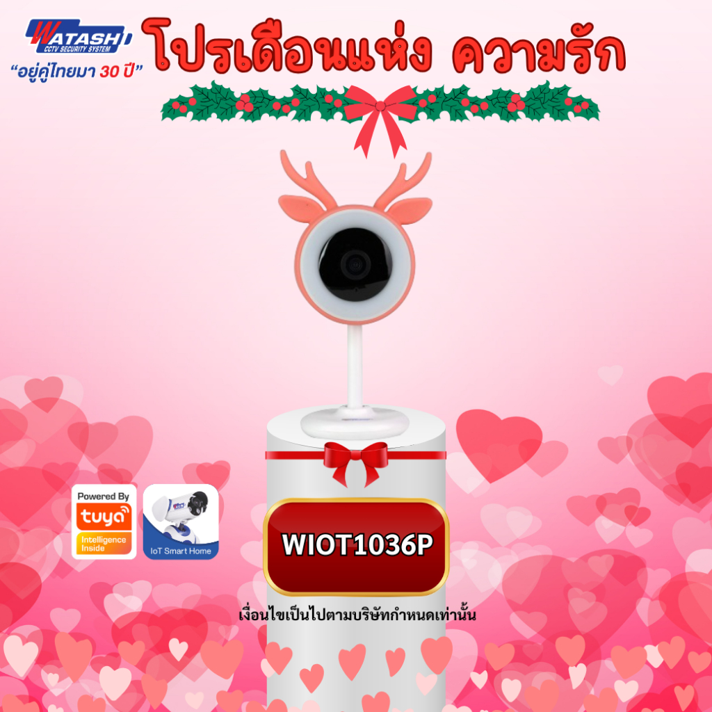 (ราคาพิเศษลดครึ่งราคา) Watashi IOT รุ่น WIOT1036P คมชัด 4 ล้าน อินฟาเรด10เมตร ระบบเสียงสองทาง