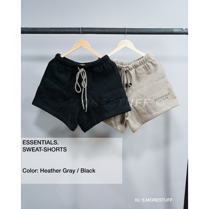 Fear Of God Essentials Sweatshorts - Heather gray/Black