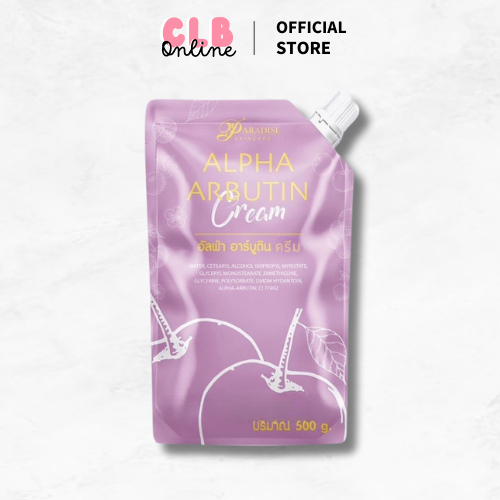 Paradise ครีมอัลฟ่า เซรั่มอัลฟ่าอาบูติน ขนาด 500 กรัม Alpha Arbutin สำหรับใบหน้า