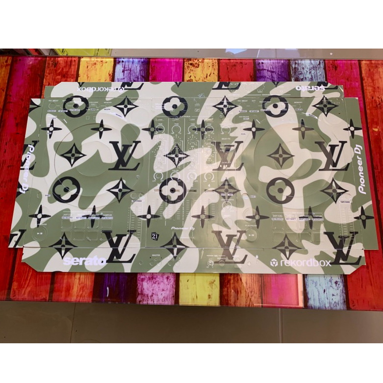 Skin cover dj for DDJ FLX6 สีเขียว สติกเกอร์ติดเครื่อง DJ