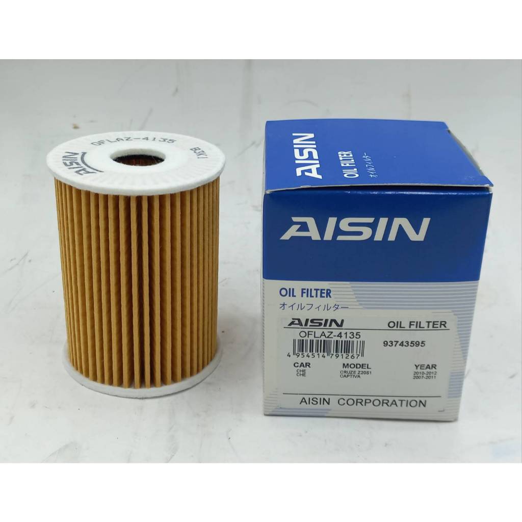 AISIN กรองน้ำมันเครื่อง สำหรับรถ Chevrolet captiva 2.0L ดีเซล ปี 2007-2011 เป็นกรองกระดาษ (OFLAZ-4135)