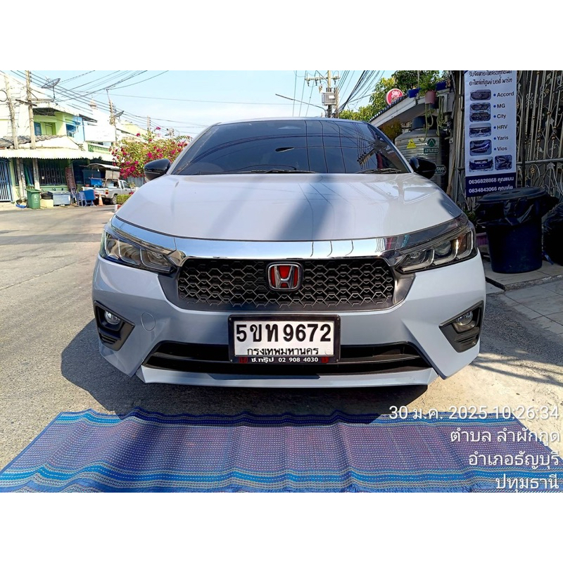 City Rs ชุดกันชนหน้าครบชุดพร้อมใส่ตรงรุ่น (สีเทานม,เทาโซนิค)